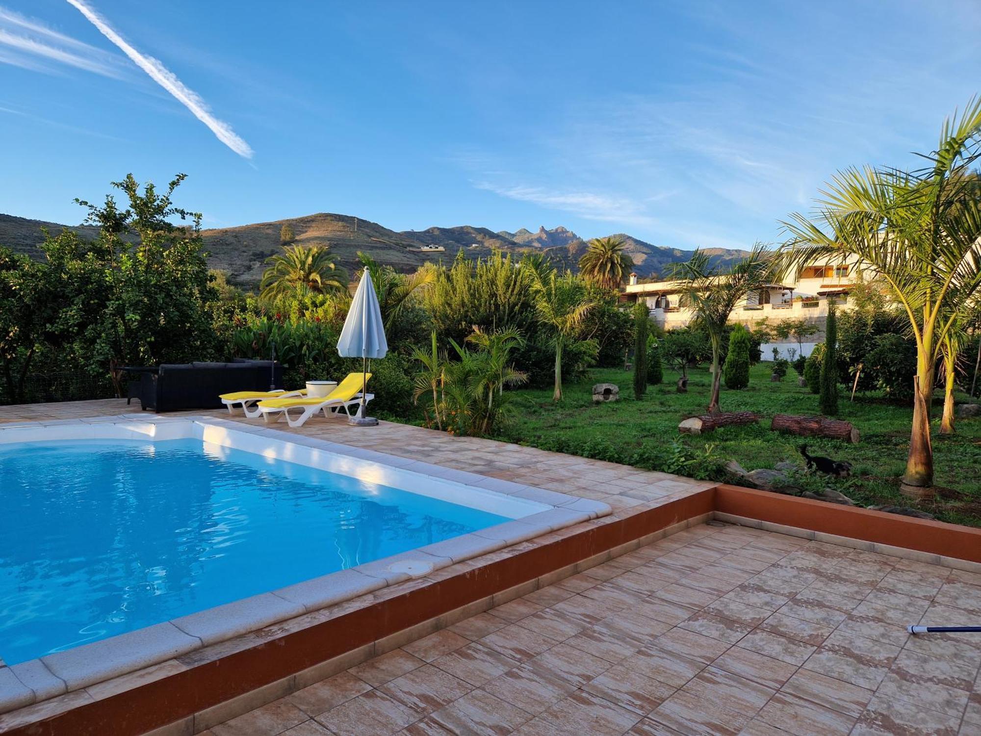 Casa Con Piscina, High-Speed Wi-Fi Y Vistas Villa Santa Brígida Exterior foto